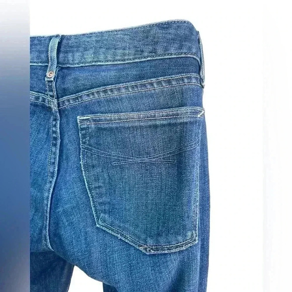 GAP women’s wide leg denim jeans curvy sz 26/2R low rise in like new condition - Picture 5 of 7